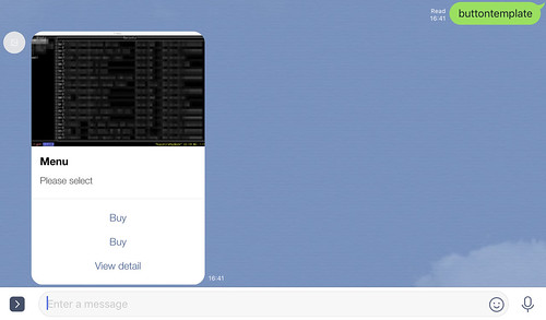 button-template message