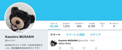 Kazuhiro MUSASHI  kazu634 さん   Twitte